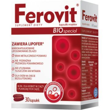 Ferovit bio special, kaps.miekkie, 30 szt