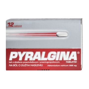 Pyralgina, 500 mg, tabletki, 12 szt.