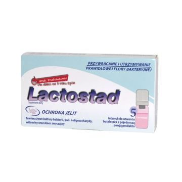 Lactostad dla dzieci, proszek - roztwór, 7 ml, 5 butelek z korkiem dozującym