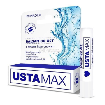 Ustamax, balsam do ust z kwasem hialuronowym, Maxmedical, 4,9 g