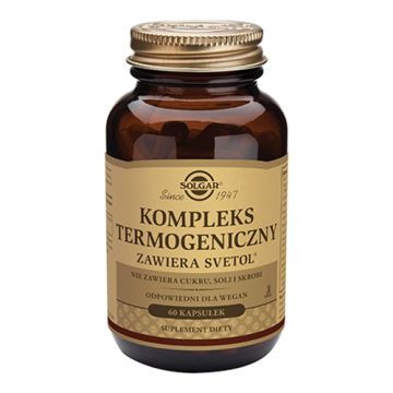 Solgar Kompleks Termogeniczny, kaps.,z Svetol., 60 szt