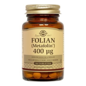Solgar Folian, 400 mcg, tabl., 50 szt