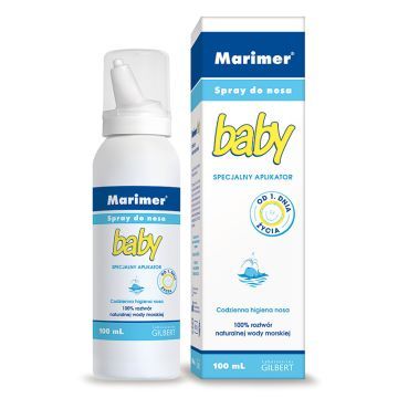 Marimer baby, spray do nosa, roztwór naturalnej wody morskiej,100 ml