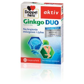 Doppelherz aktiv Ginkgo Duo, kapsułki, 60 szt.