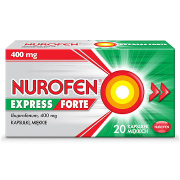 Nurofen Express Forte, 400 mg, kapsułki miękkie, 20 szt.