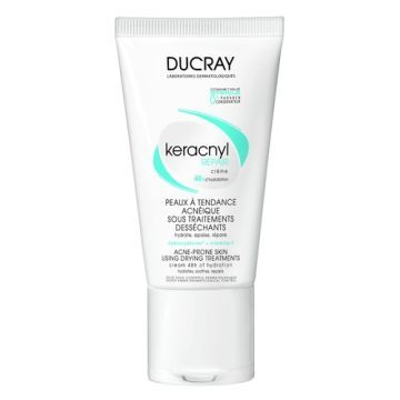 Ducray Keracnyl Repair, krem, 48h nawilżenie, 50 ml