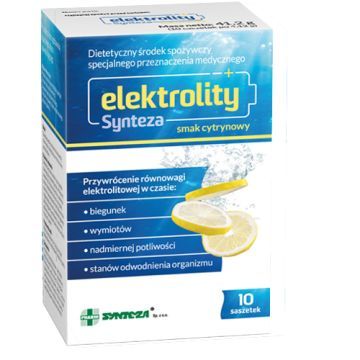 Elektrolity Synteza sm.cytrynowy, prosz., 10 sasz.