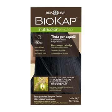 Biokap Nutricolor Delic, farba,d/wl,1.0,czarny, 140 ml