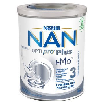 Nestle Nan Optipro Plus 3 HMO, produkt na bazie mleka dla małych dzieci, 800 g