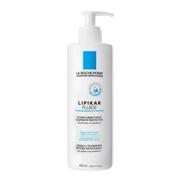 La Roche-Posay, Lipikar Fluid, kojąca i ochronna emulsja nawilżająca, 400 ml