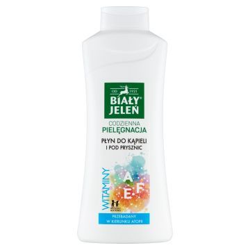 Bialy Jelen,plyn d/kap.,p/prysznic,z witaminami A,E,F, 750ml