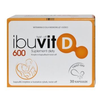 Ibuvit D 600, kapsułki twist-off, 30 szt.