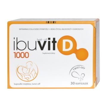 Ibuvit D 1000, kapsułki twist-off, 30 szt.