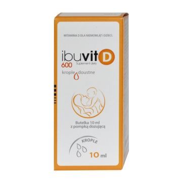 Ibuvit D 600, krople doustne, 10 ml