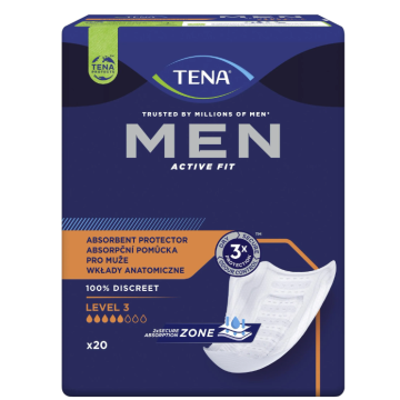 TENA Men Super, wkłady anatomiczne, level 3, 20 szt.