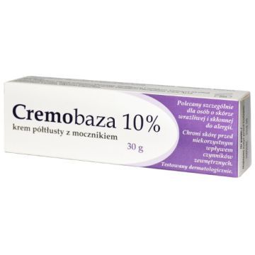 Cremobaza 10%, krem półtłusty z mocznikiem, 30 g