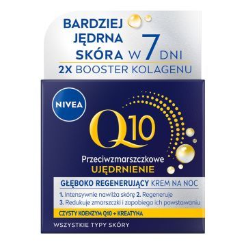 Nivea Q10 Ujedrnianie, krem,p/zmar.,regen.,n/noc, 50 ml