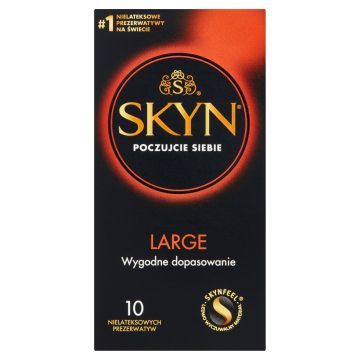 Skyn Large, nielateksowe prezerwatywy, 10 szt.