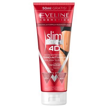 Eveline Slim Extr.4D, termo-aktywat.,spal.tlusz.,200ml+50ml