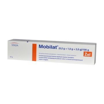 Mobilat, (0,2 g + 1,0 g + 2,0 g)/100 g, żel, 50 g