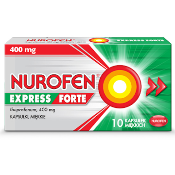 Nurofen Express Forte, 400 mg, kapsułki miękkie, 10 szt.