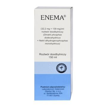 Enema, roztwór doodbytniczy, 150 ml 