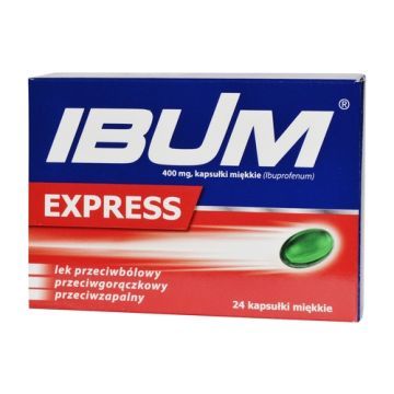 Ibum Express Forte, 400 mg, kapsułki miękkie, 24 szt.