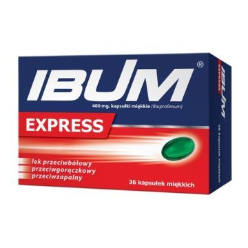 Ibum Express Forte, 400 mg, kapsułki miękkie, 36 szt.