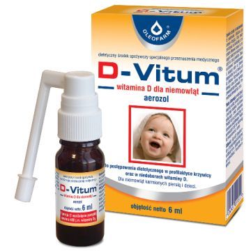 D-Vitum, witamina D dla niemowląt, 6 ml (aerozol)