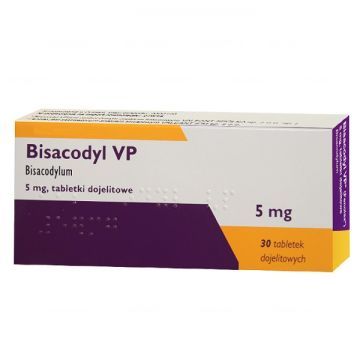 Bisacodyl  VP, 5 mg, tabletki dojelitowe, 30 szt (import równoległy, InPharm)