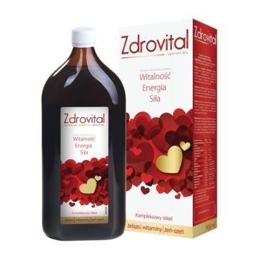 Zdrovital, tonik wzmacniający, płyn doustny, 900 ml