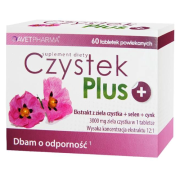 Czystek Plus, tabl.powl., 60 szt