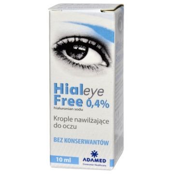 Hialeye Free, 0,4%, krople do oczu, 10 ml