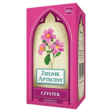 Czystek, zioła do zaparzania, 100 g (Herbapol Lublin)