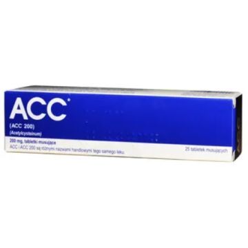 ACC, 200 mg, tabl.musuj.,(i.row),Delf,Niemcy, 25 szt