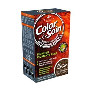 Color&Soin, farba do włosów, odcień brąz cappucino (5GM), 135 ml