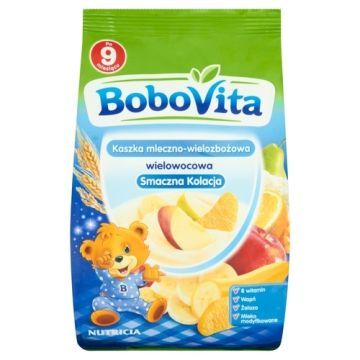 BoboVita, kaszka mleczno-zbożowa 4 owoce, 8m+, 230 g