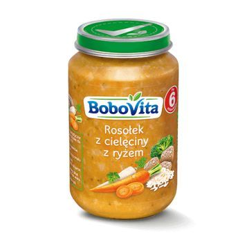 BoboVita, rosołek z cielęciny z ryżem, 6 m+, 190 g