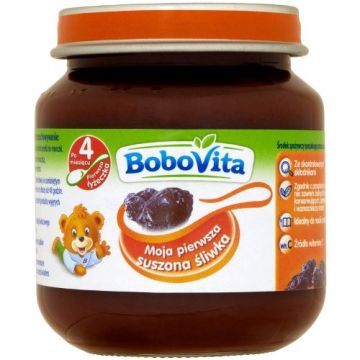 BoboVita, suszona sliwka, po 4 m-cu, 125 g