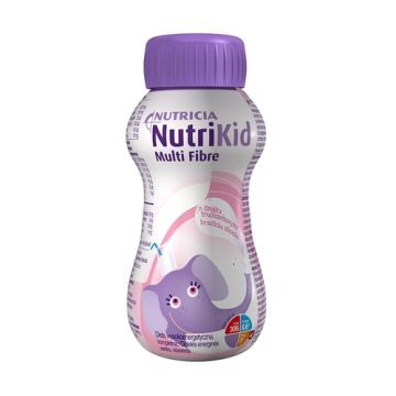 NutriKid Multi Fibre, smak truskawkowy, płyn, 200 ml