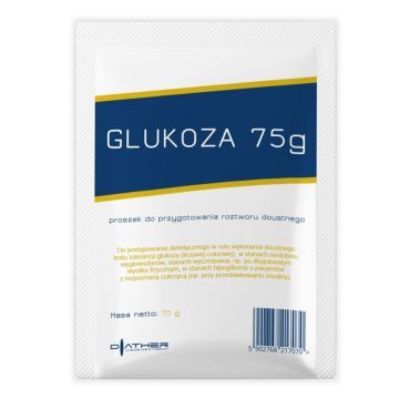 Glukoza, proszek do przygotowania roztworu doustnego, 75 g