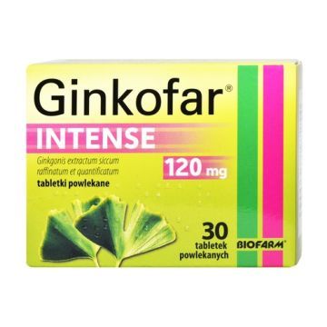 Ginkofar Intense, 120 mg, tabletki powlekane, 30 szt.