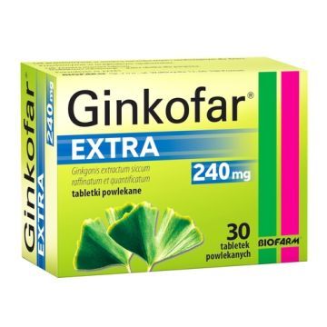 Ginkofar Extra, 240 mg, tabl.powl., 30 szt