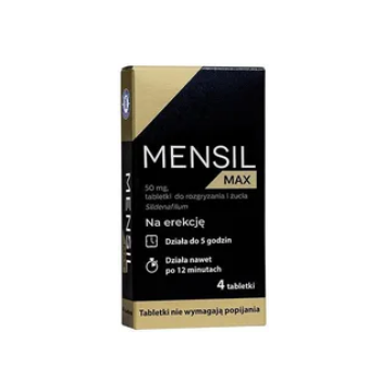 Mensil Max, 50 mg, tabletki do rozgryzania i żucia, 4 szt.