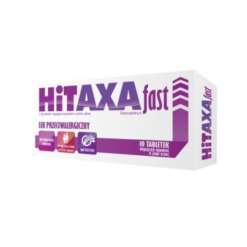 Hitaxa Fast, 5 mg, tabletki ulegające rozpadowi w jamie ustnej, 10 szt.