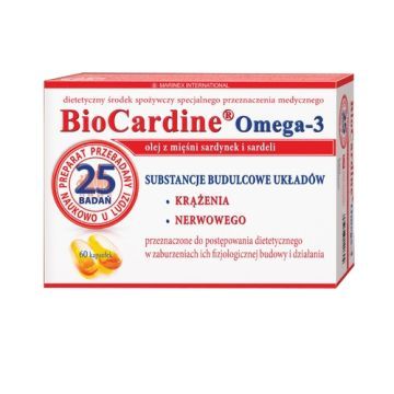 BioCardine Omega-3, kapsułki z olejem, 60 szt.