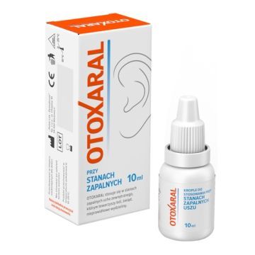 Otoxaral, krople do uszu, 10 ml, kartonik