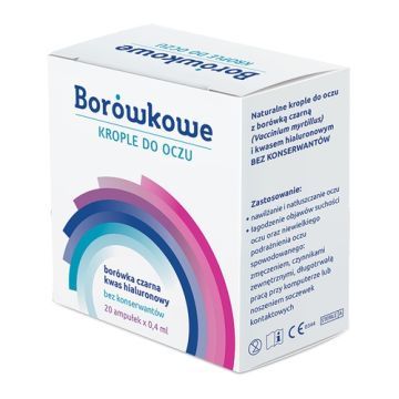 Borowkowe, krople do oczu, 0,4 ml, 20 minim.