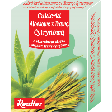 Cukierki aloesowe z trawa cytrynowa, 50 g