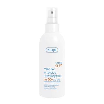 Ziaja Sopot Sun, mleczko w sprayu nawilżające, SPF 50+, 170 ml